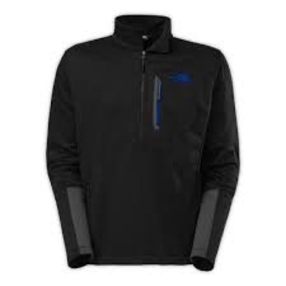 The North Face Canyonlands 1/2 zip pullover black blue gray size small - Picture 1 of 6